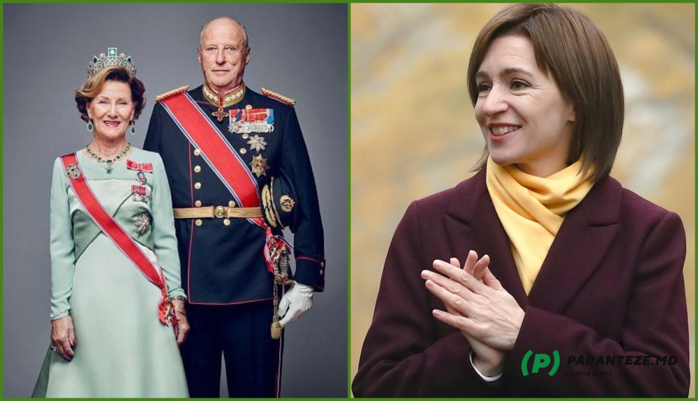 Maia Sandu a transmis un mesaj de felicitare Regelui Harald al V-lea al Norvegiei
